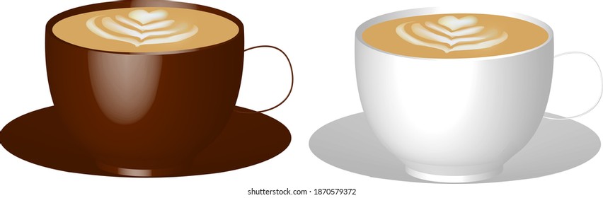 tazas de café. ilustración vectorial