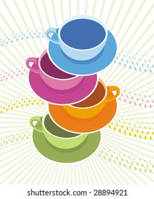 Cups tower