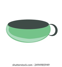 A cup-shaped bowl can be used for placing vegetable soup and can also be used for coffee