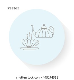 cup,teapot vector icon.