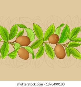 cupuacu vector pattern on color background