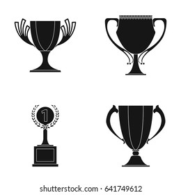 Cup.Wineer cup set collection icons in black style vector symbol stock illustration web.