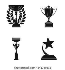 Cup.Wineer cup set collection icons in black style vector symbol stock illustration web.