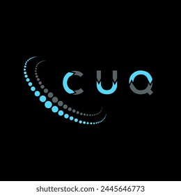 CUQ letter logo abstract design. CUQ unique design. CUQ.
