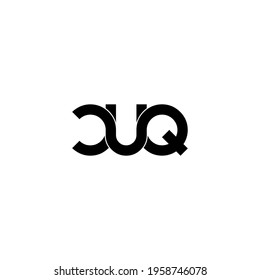 cuq letter original monogram logo design