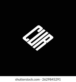 CUR letter logo design on black background.  
CUR letter business logo design. 
CUR creative initials letter logo concept.
