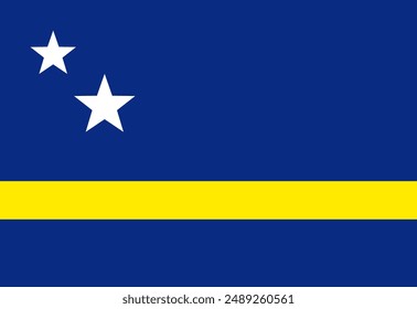 Curacao flag illustrator country flags symbol nation