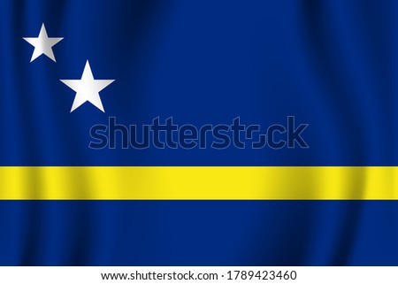 Curacao flag image vector. EPS.file.