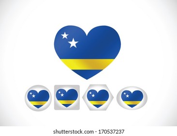 Curacao flag themes idea design
