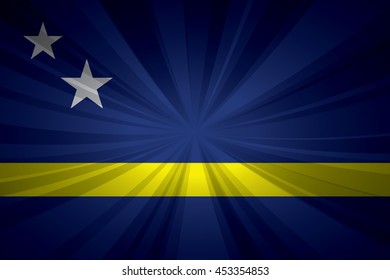 Curacao flag vector illustration.