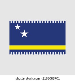 Curacao Flag Vector. National Flag