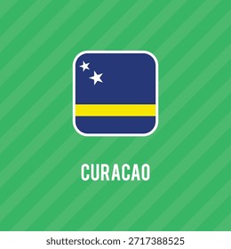 Bandera del Vector de Curazao. Dimensiones precisas y colores oficiales. Este archivo es adecuado para la edición digital y la impresión de cualquier tamaño.
