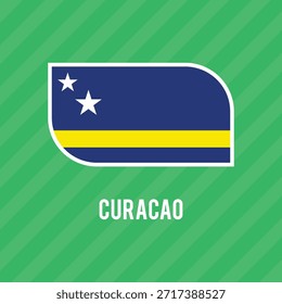 Bandera del Vector de Curazao. Dimensiones precisas y colores oficiales. Este archivo es adecuado para la edición digital y la impresión de cualquier tamaño.