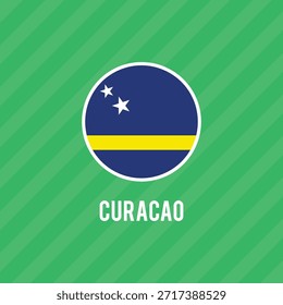 bandeira do vetor de curaçao. Dimensões precisas e cores oficiais. Este arquivo é adequado para edição e impressão digital de qualquer tamanho.