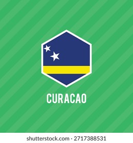 Bandera del Vector de Curazao. Dimensiones precisas y colores oficiales. Este archivo es adecuado para la edición digital y la impresión de cualquier tamaño.