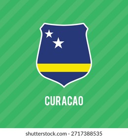 Bandera del Vector de Curazao. Dimensiones precisas y colores oficiales. Este archivo es adecuado para la edición digital y la impresión de cualquier tamaño.