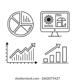 A curated collection of graph and chart icons.