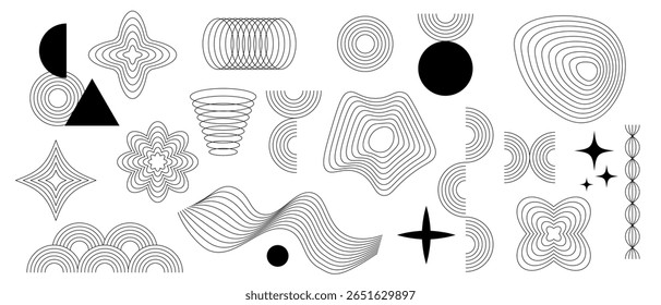 A curated collection of stunning abstract geometric elements showcasing creativity and artistry
