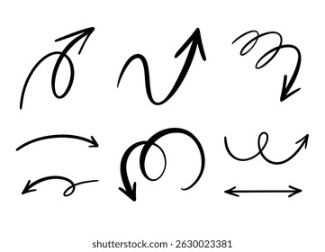 A curated collection of unique hand drawn arrow designs for creative projects, adding style to your ideas