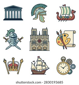 A curated set icons