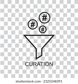 curation icon , business icon vector