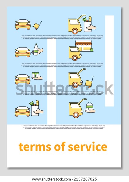 Curbside pickup\
brochure. Terms of service templates.Minimal brochure layout and\
modern report flyers poster\
template