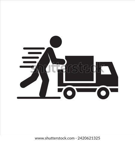 Curbside pickup icon. Order pickup icon