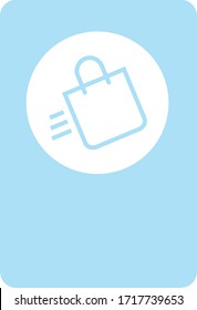 Curbside Pickup illustrated vector clip art sign symbolizing a designated area 