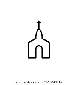 Curch icon. Christian religion symbol