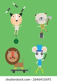Curcuis is a magical circus full of color and fun! With clowns, animals, music, and lights, it brings joy to everyone who visits under its big, bright tent.