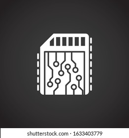 Curcuit related icon on background for graphic and web design. Creative illustration concept symbol for web or mobile app.