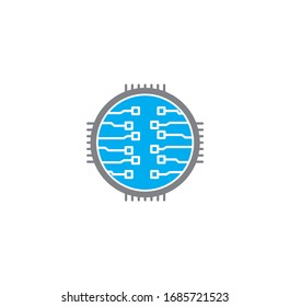 Curcuit related icon on background for graphic and web design. Creative illustration concept symbol for web or mobile app.