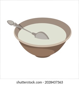 Curd Color vector clipart design