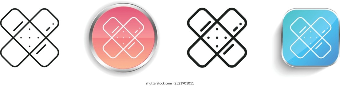 cure icon. Thin Linear, Regular and Button Style Design Isolated On White Background