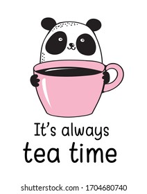 Cure Panda. It's Always Tea Time