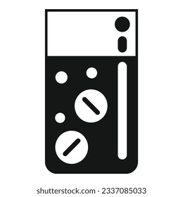 Cure pills icon simple vector. Drug person. Medication disease