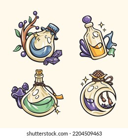Cure Potion Asset Vector Art
