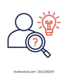 Curiosity Icon Element For Design