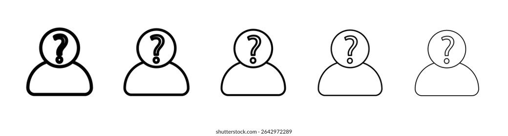 Ícone de curiosidade Design plano em plano de fundo isolado