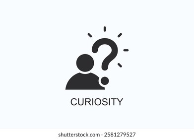 Curiosity Icon Or Logo Isolated Illustration