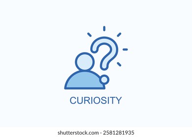 Curiosity Icon Or Logo Isolated Illustration