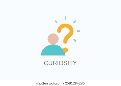 Curiosity Icon Or Logo Isolated Illustration