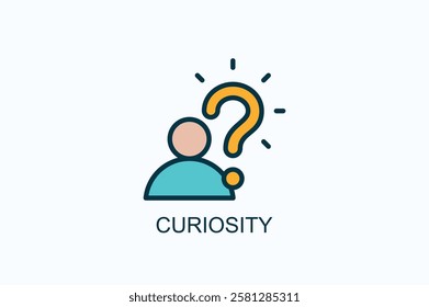 Curiosity Icon Or Logo Isolated Illustration