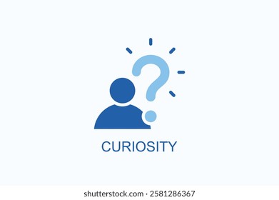 Curiosity Icon Or Logo Isolated Illustration