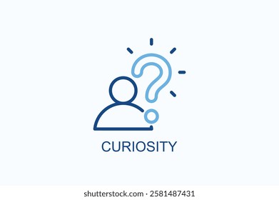 Curiosity Icon Or Logo Isolated Illustration