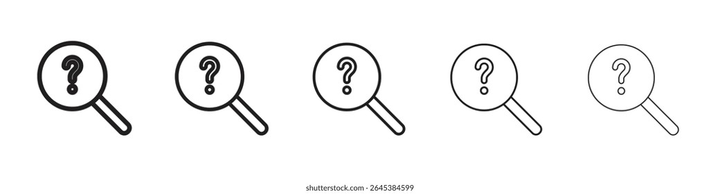 Curiosidade ícone vetor ilustração isolado