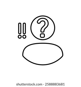 Curiosity icon Vector logo set flat