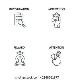 iconos de curiosidad configurados . símbolo de paquete de curiosidad elementos vectoriales para web infográfica