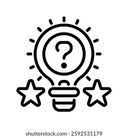 Curiosity line icon. Universal creative premium symbol. Vector sign icon logo template. Vector illustration