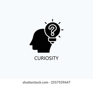 Curiosity Vector, Icon Or Logo Sign Symbol Illustration